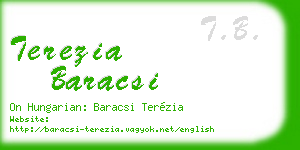 terezia baracsi business card